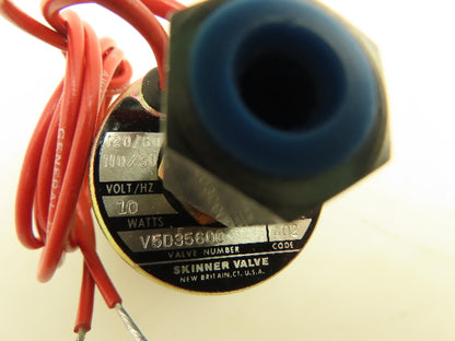 Honeywell Skinner V5D35600 Solenoid Valve 3-Way NC 120V 75 PSI 1/8" NPT 4 Port
