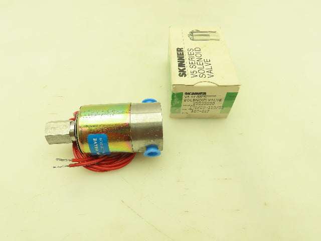 Honeywell Skinner V5D35600 Solenoid Valve 3-Way NC 120V 75 PSI 1/8" NPT 4 Port
