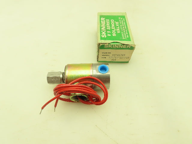 Honeywell Skinner V5D41740 Solenoid Valve 3-Way NC 120V 75 PSI 1/4" NPT