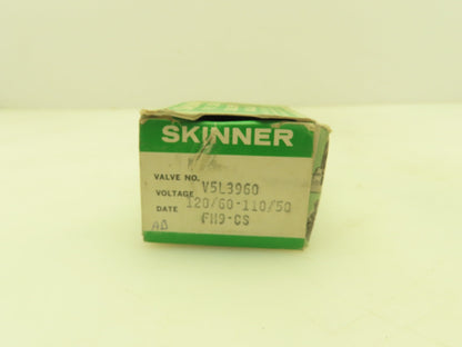 Honeywell Skinner V5L3960 Solenoid Valve 3-Way NO 120V 75 PSI 1/8" NPT
