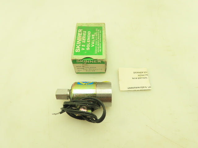 Honeywell Skinner V5L3960 Solenoid Valve 3-Way NO 120V 75 PSI 1/8" NPT