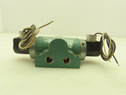 Aro 5346 3833 03 Solenoid Valve Manifold 115V 150 PSI 3/8" NPT Double Acting
