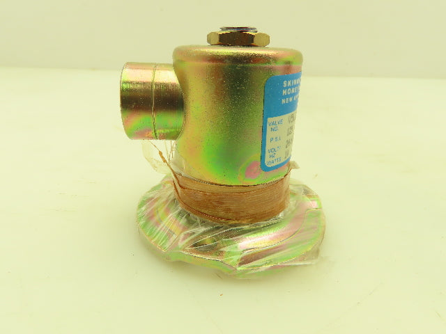 Honeywell Skinner V5L29260 Solenoid Valve 2-Way NO 125PSI Manifold Mount No Coil