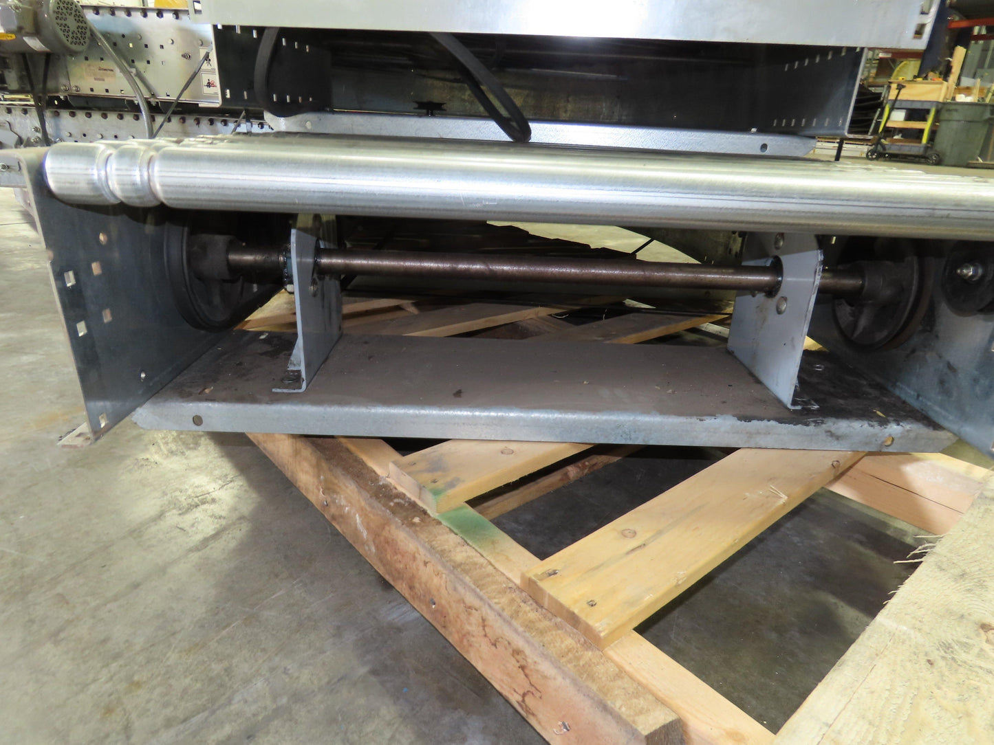 Automotion 36"x10' Belt Drive Live Roller Conveyor 90° Curve End Drive  Lot of 2