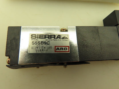 Aro S5SB9C Sierra Pneumatic Air Spool Valve 22-115 PSI 120V