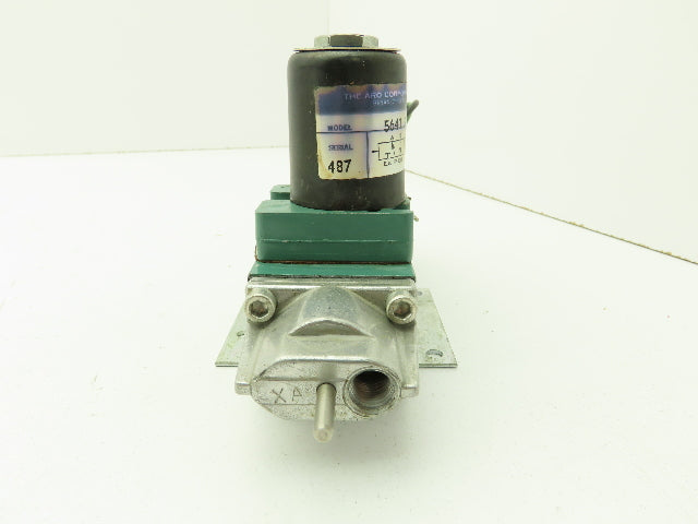 ARO 5641 7740 02 Pneumatic Solenoid Valve 4-Way 1/4" NPT 115VDC 150 PSI