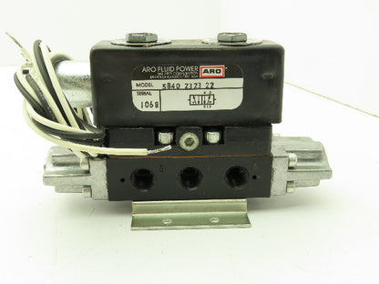 ARO 5840 2323 22 Pneumatic Solenoid Valve 5-Port 115V 150 PSI