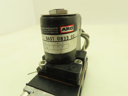 Aro 5631 0833 02 Solenoid Spool Valve 3 Way NO 115V 150 PSI 1/4" NPT