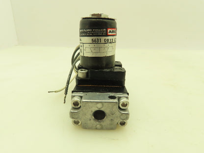 Aro 5631 0833 02 Solenoid Spool Valve 3 Way NO 115V 150 PSI 1/4" NPT