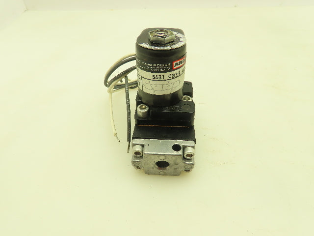 Aro 5631 0833 02 Solenoid Spool Valve 3 Way NO 115V 150 PSI 1/4" NPT