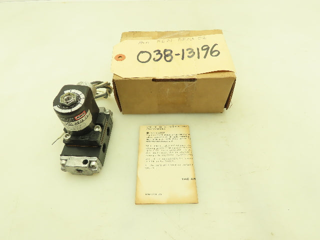 Aro 5631 0833 02 Solenoid Spool Valve 3 Way NO 115V 150 PSI 1/4" NPT