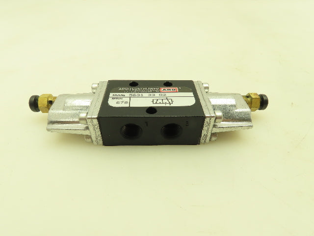 Aro 5631 33 02 Manual Pneumatic Air Valve 3-Way NC 1/4" NPT