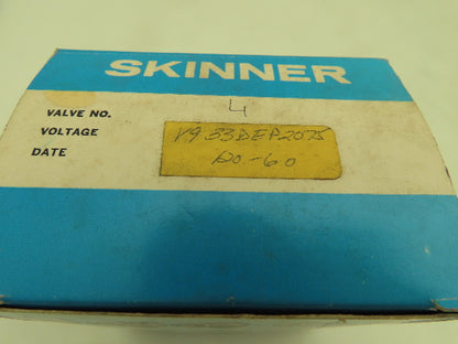 Honeywell Skinner V933DEP2075 Solenoid Valve 4-Way NC 120V 75 PSI 1/4" NPT