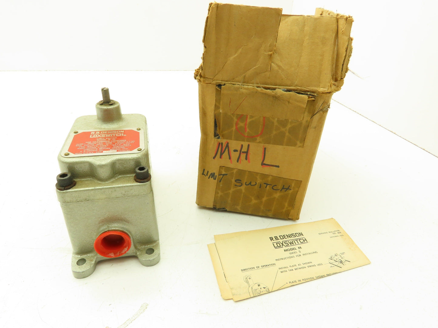 RB Denison M-HL Loxswitch Hazardous Location Limit Switch