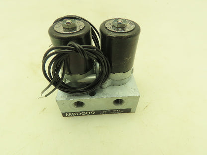 Honeywell Skinner MBD009 Solenoid Valve 4-Way Assembly NO 24VDC 150 PSI MBD005