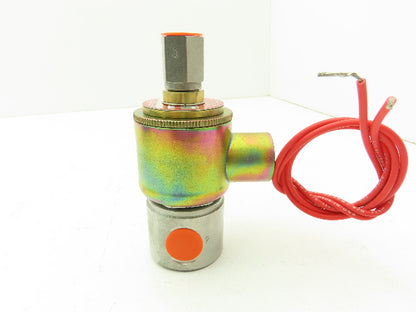 Honeywell Skinner X5L36980 Solenoid Valve 3-Way NC 120VDC 150PSI 1/4" NPT