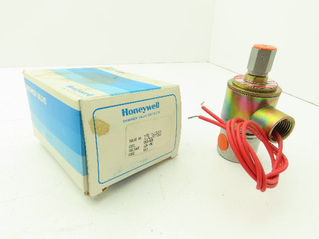 Honeywell Skinner X5L36980 Solenoid Valve 3-Way NC 120VDC 150PSI 1/4" NPT