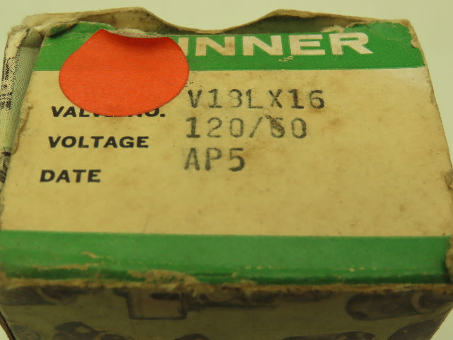 Honeywell Skinner V18LX16 Solenoid Valve 3-Way 120V 1000 PSI 1/16 Orifice