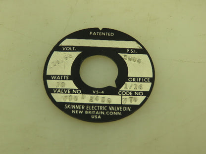 Honeywell Skinner V10D2450 Hydraulic Cartridge Valve 120V Solenoid 3000 PSI