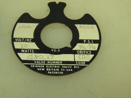 Honeywell Skinner V136LX7 Hydraulic Cartridge Valve 12VDC Solenoid 3000 PSI