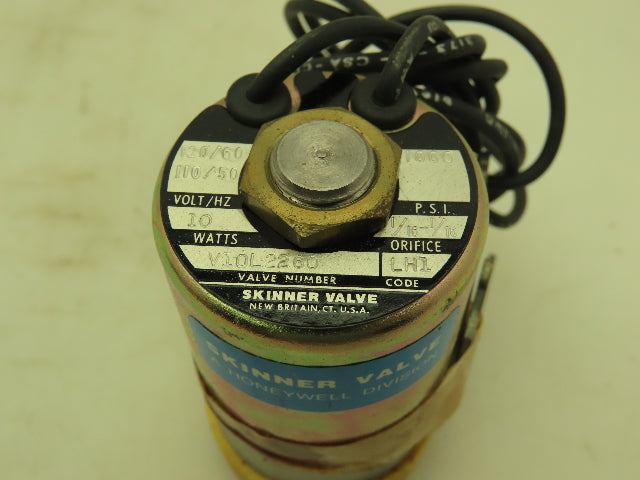 Honeywell Skinner V10L2260 Solenoid Valve 3-Way 120V 1000 PSI