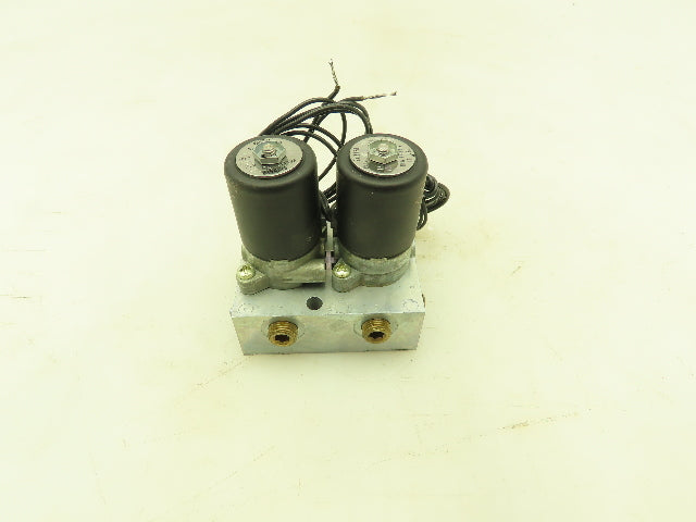 Honeywell Skinner MBD009 Solenoid Valve 4-Way Assembly NO 12VDC 150 PSI MBD005