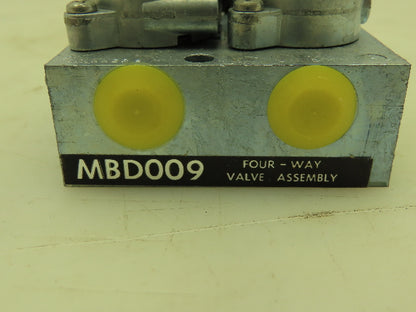 Honeywell Skinner MBD009 Solenoid Valve 4-Way Assembly NO 120VAC 150 PSI MBD005