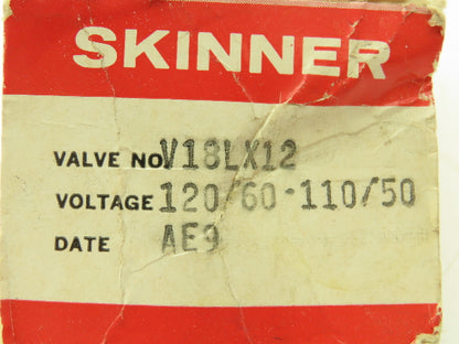 Honeywell Skinner V18LX12 Solenoid Valve 3-Way 120V 1000 PSI 1/16" Orifice