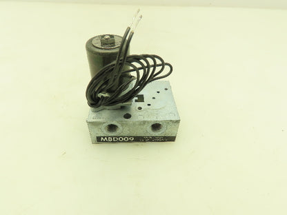 Honeywell Skinner MB D 009 Solenoid Valve 4-Way 120V 150 PSI 1/8" NPT