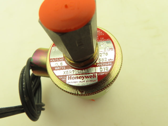 Honeywell Skinner X5R71900 Solenoid Valve 3-Way NC 6VDC 40-80 PSI 1/4" NPT
