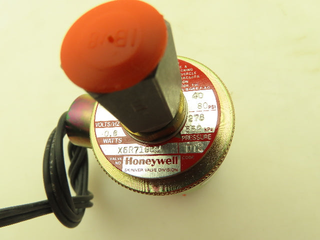 Honeywell Skinner X5R71900 Solenoid Valve 3-Way NC 6VDC 40-80 PSI 1/4" NPT