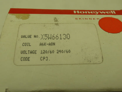 Honeywell Skinner X5W66130 Solenoid Valve 3-Way NC 120/240V 75 PSI 1/4" NPT
