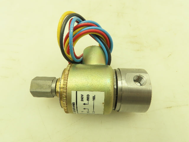 Honeywell Skinner X5W66130 Solenoid Valve 3-Way NC 120/240V 75 PSI 1/4" NPT