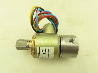 Honeywell Skinner X5W66130 Solenoid Valve 3-Way NC 120/240V 75 PSI 1/4" NPT