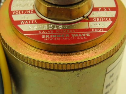 Honeywell Skinner X5W66130 Solenoid Valve 3-Way NC 120/240V 75 PSI 1/4" NPT
