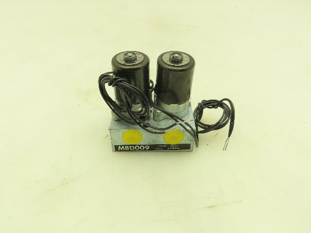 Honeywell Skinner MBD-009 Solenoid Valve 4-Way 24VDC 150 PSI 1/4" NPT MBD005