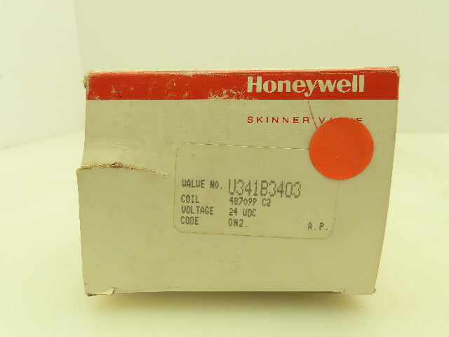 Honeywell Skinner U341B3403DP Solenoid Valve 4-Way NO 24VDC 15-150 PSI 1/4" NPT