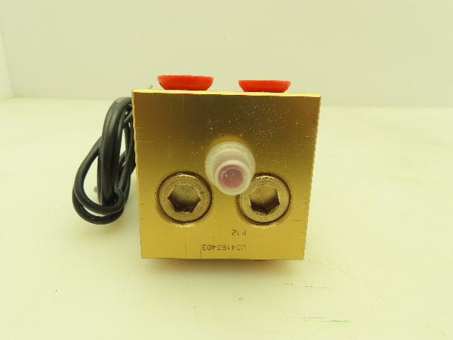 Honeywell Skinner U341B3403DP Solenoid Valve 4-Way NO 24VDC 15-150 PSI 1/4" NPT