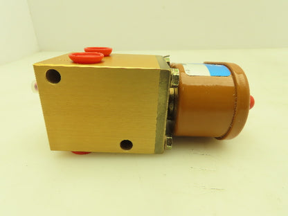 Honeywell Skinner U341B3403DP Solenoid Valve 4-Way NO 24VDC 15-150 PSI 1/4" NPT