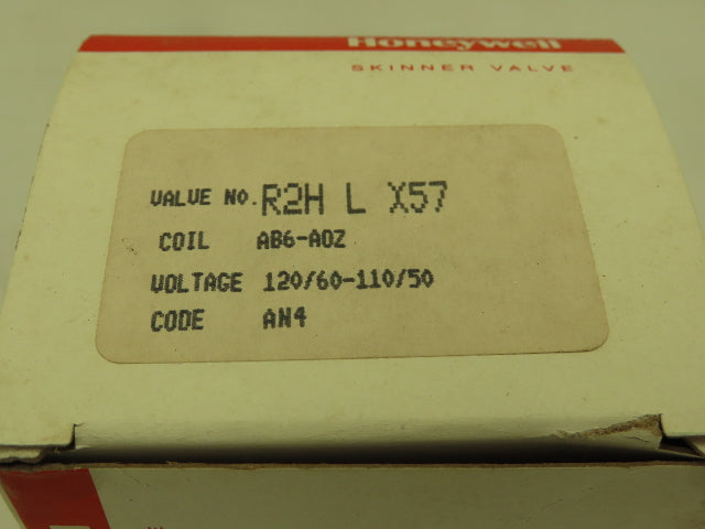 Honeywell Skinner R2HLX57 Solenoid Valve 2-Way NC 120V 5-600 PSI 1/4" NPT