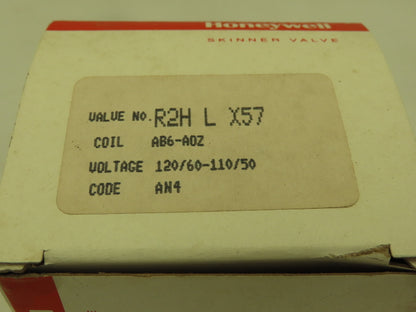 Honeywell Skinner R2HLX57 Solenoid Valve 2-Way NC 120V 5-600 PSI 1/4" NPT