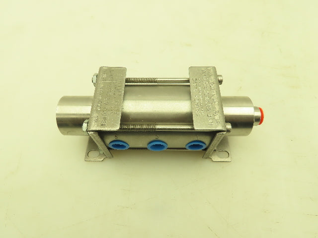 Honeywell Skinner H9101 Pneumatic Spool Valve 5/2 200 PSI 1/4" NPT Stainless