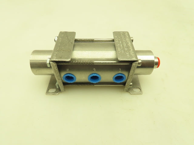 Honeywell Skinner H9101 Pneumatic Spool Valve 5/2 200 PSI 1/4" NPT Stainless