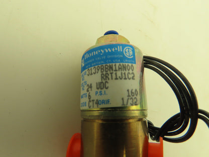 Honeywell Skinner 3139BBN1A100 Solenoid Valve 3-Way NC 24V 160 PSI 1/8" NPT