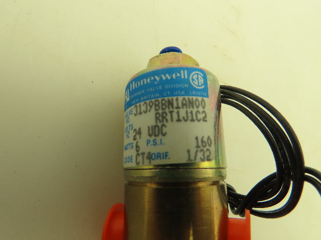 Honeywell Skinner 3139BBN1A100 Solenoid Valve 3-Way NC 24V 160 PSI 1/8" NPT