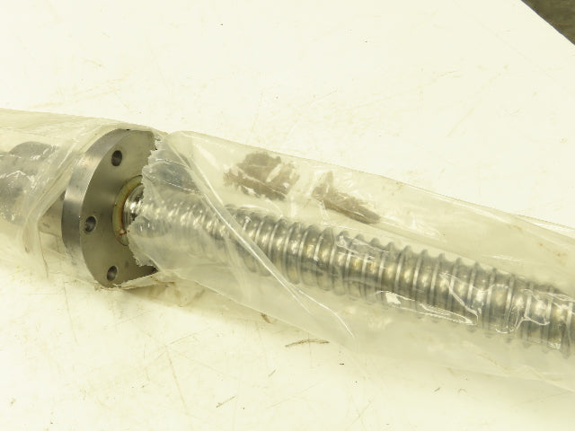 Flanged Nut Steel Linear Ball Screw 2" Dia x 1/2" Lead 48" Travel