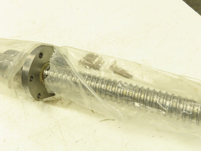 Flanged Nut Steel Linear Ball Screw 2" Dia x 1/2" Lead 48" Travel