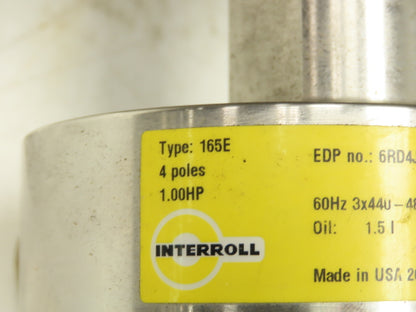 Interroll 1hp MDR Motorized Drive Roller 15.75"X 6.5" 440-480v 3ph 75fpm 1686rpm