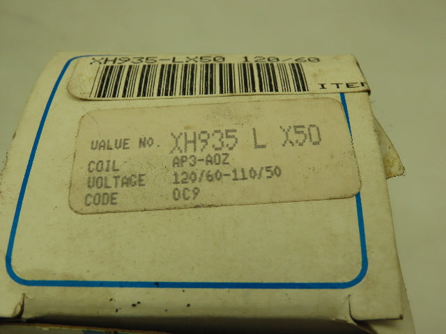 Honeywell Skinner XH935LX50 Solenoid Valve 5 Port/2 Pos 120V 30-150 PSI 1/4" NPT