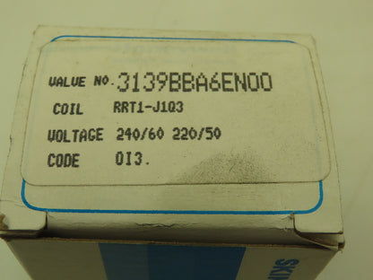 Honeywell Skinner 3139BBA6EN00 Solenoid Valve 3-Way NC 240V 125 PSI